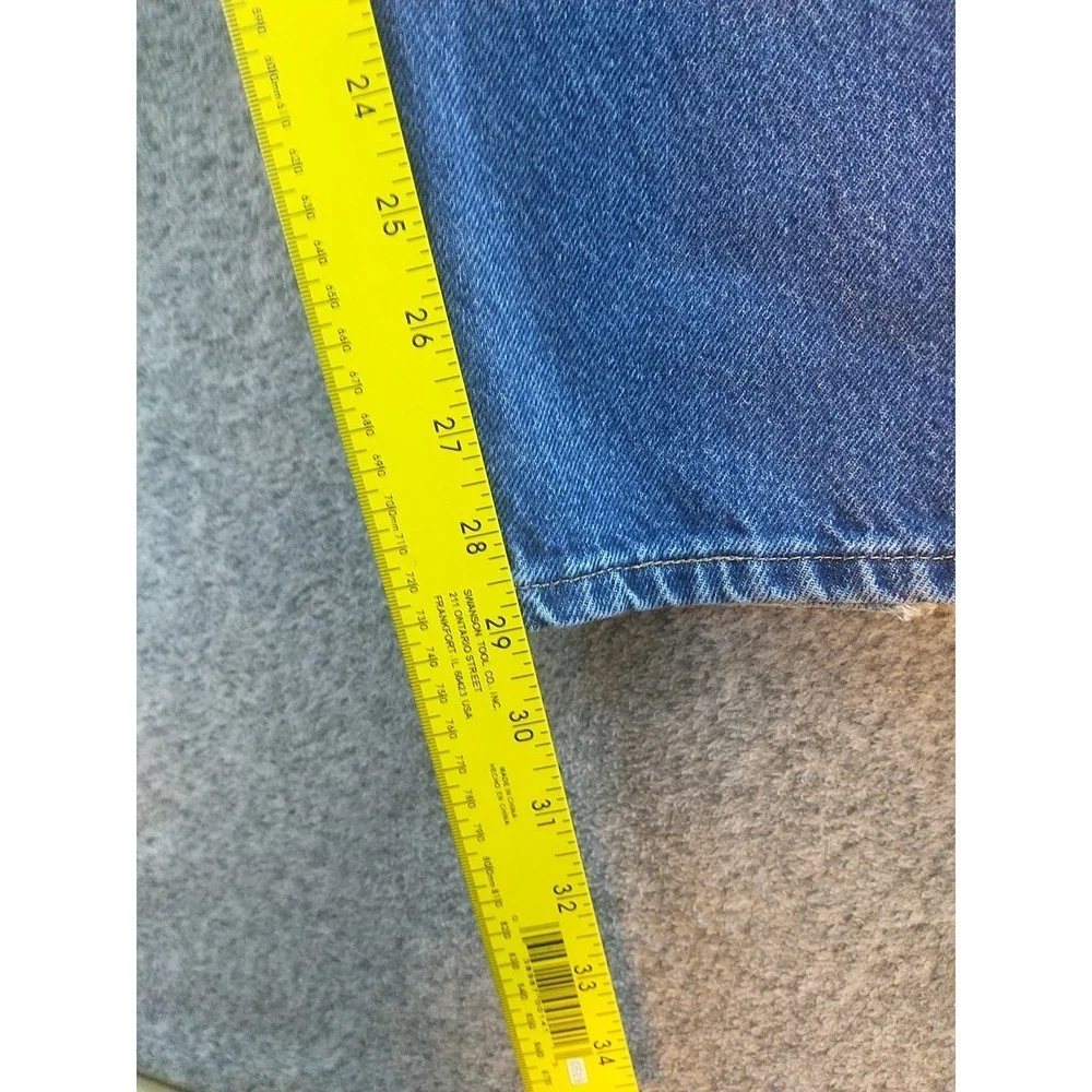 Wrangler Authentics Mens Relaxed Fit Straight Leg Blue Jeans 96501MR 44x29